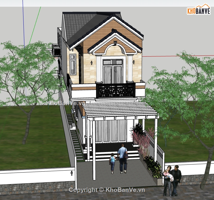 nhà phố 2 tầng model su,nhà phố 2 tầng file sketchup,sketchup nhà phố 2 tầng,file sketchup nhà phố 2 tầng,model sketchup nhà phố 2 tầng